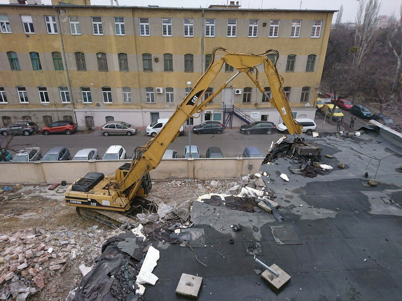 Heim Pál kórház H épület bontása